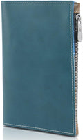 Genuine Leather Travel Passport Wallet, Slim RFID Blocking Holder by Plinvo