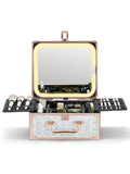 Qislee Makeup Box with A Detachable Lighted Mirror, Waterproof Travel Train Case by Qislee