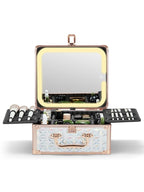Qislee Makeup Box with A Detachable Lighted Mirror, Waterproof Travel Train Case by Qislee
