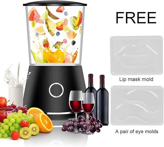 Hozee Face Cream Maker Machine, Facial Treatment DIY Fruit Vegetable Mask Maker Machine, Facial Mask Machine with Lip Eye Mold, Collagen Capsules