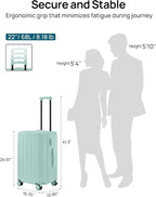 Trunk Luggage 22 Inch, Small Checked Luggage - Image 8