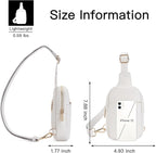 Telena Small Sling Bag for Women Leather Crossbody Fanny Packs Chest Bag for - Image 7