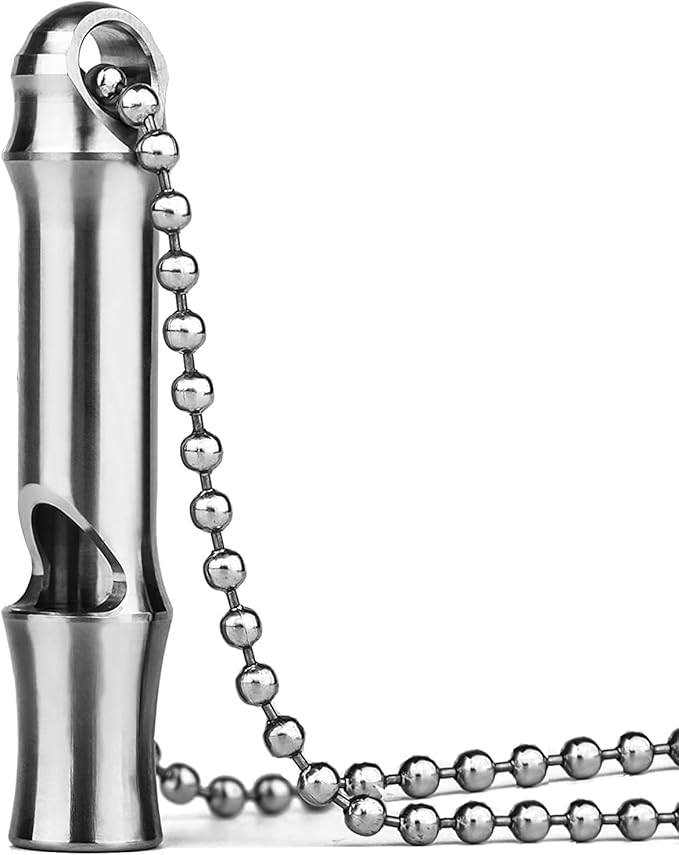 Emergency Whistle, Titanium Whistle EDC Safety Whistle by Autuveen