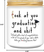 Graduation Gifts, 2025 Funny Graduation Gifts for Her Him, Best Grad High School Congratulations College Masters PhD Degree Nurse - Lavender Scented Candles