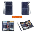 CONTACTS Passport Wallet Leather Family Passport Holder - Image 8
