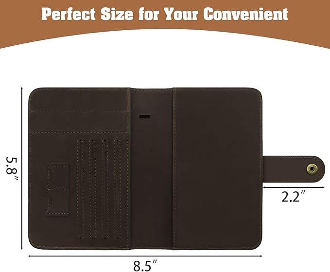 Jack&Chris Genuine Leather Handmade Passport Holder - Image 3