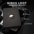 Kings Loot Passport Holder Wallet | RFID Protected Leather Travel Wallet - Image 2