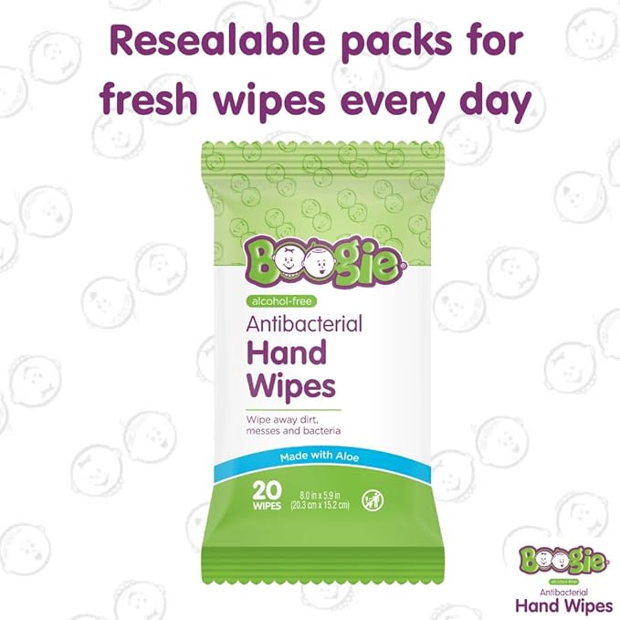 Boogie Antibacterial Hand Wipes by Boogie, Alcohol Free, Hypoallergenic and - Image 6