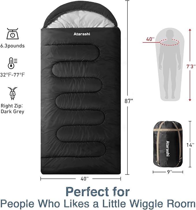 Atarashi Camping Sleeping Bag- 4 Seasons - Image 2