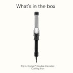 Conair Instant Heat 1¼-Inch Curling Iron, 1¼-Inch Barrel Produces Loose Curls, Hair Curler for Medium and Long Hair, 25 Heat Settings, Black