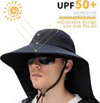 Sun Hat for Men Women with Neck Flap, UPF 50+ UV Protective Hiking Fishing Hats - Image 6