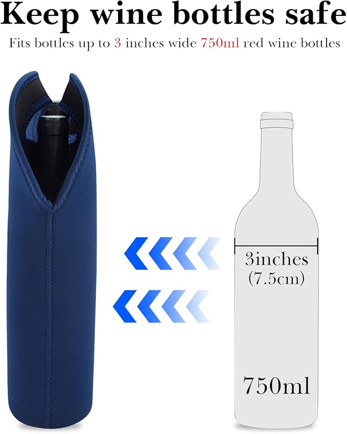 Linkidea Wine Travel Carrier & Cooler Bag, Wine Carrying Tote Picnic Cooler - Image 3