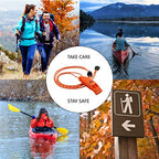 Emergency Whistles with Lanyard Safety Whistle Survival Shrill Loud Blast for Kayak Life Vest Jacket Boating Fishing Boat Camping Hiking Hunting Rescue Signaling Kids Lifeguard Plastic 2 Pack (Orange)