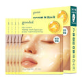 GOODAL Green Tangerine Vita C Gel Mask, Deep Moisturizing Hydrogel Essence, Vitamin C Face Mask for Glass & Glow Skin, Overnight Facial Mask, Jelly Mask for Sensitive Skin, Korean Skin Care, 5EA