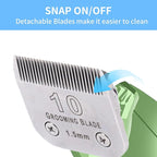 Size 4FC+5FC+7FC Detachable Dog Grooming Blades, Compatible with Andis, Oster A5, Wahl KM10 Series Clippers, Silver (3 Packs)