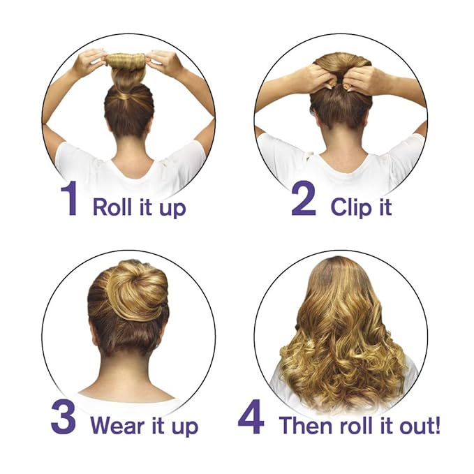 Conair HS70BL Bun-2-Done, Blonde, 6 Wands (4 - 7 1/4-inch and 2- 7 1/2-inch wands )