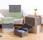 ANMINY 2PCS Storage Bins with Zipper Lids 36 Qt Lidded Fabric Storage Boxes - Image 7
