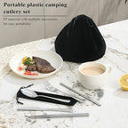 Camping Essentials Set, HOMQUEN Camping Plates and Bowls Set, Coffee Mug - Image 3