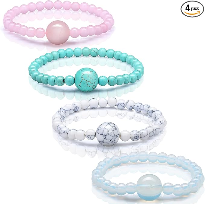 Jadive 4 Pieces Anti Nausea Wristband Seasickness Motion Sickness Bracelets by Jadive