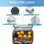 iknoe Large Foldable Cooler Bag, 8.5L Insulated Lunch Bag, Leakproof Lunch - Image 6