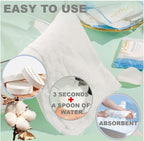 Premium Extra Large and Thick Pure Cotton Disposable Washcloths, Portable - Image 5