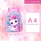 CCJPX Toddler Backpack for Boys Girls, Dinosaur Unicorn Cat Preschool Bookbag - Image 4