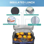 iknoe Large Foldable Cooler Bag, 8.5L Insulated Lunch Bag, Leakproof Lunch - Image 6