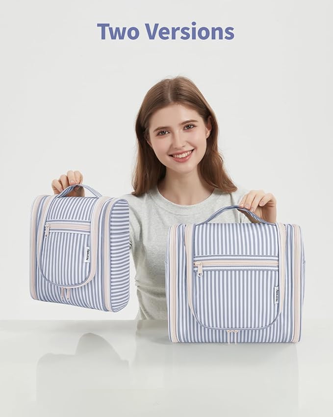 Narwey Striped Hanging Travel Toiletry Bag - Image 8