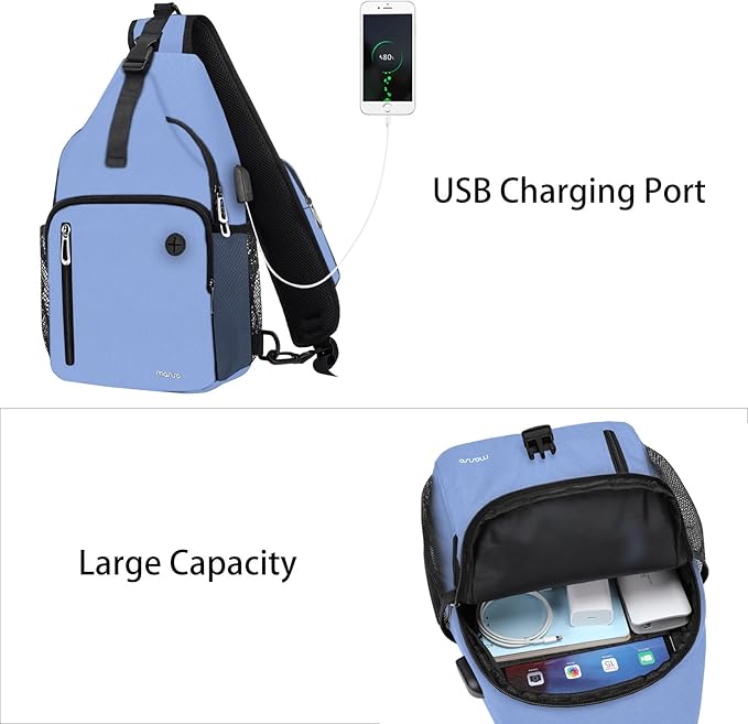 MOSISO Sling Backpack Bag, Crossbody Shoulder Bag Travel Hiking Daypack Chest - Image 2