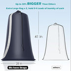 Heavy Duty Laundry Bag 2 Pack XL Nylon Laundry Bags - Image 2