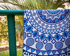 Quick Dry Microfiber Beach Towel (Blue Angel / Extra Large 78x35")