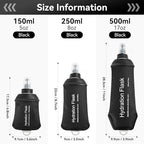 AXEN Soft Flask TPU Foldable Running Hydration Flask, Soft Collapsible Water - Image 2