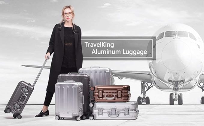 TRAVELKING All Aluminum Carry On Luggage - Image 7