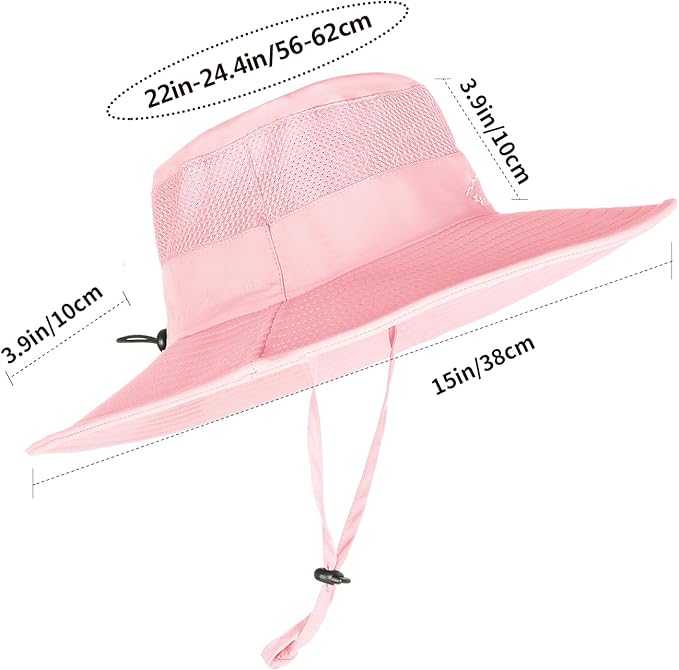 Sun Hats for Men Women Fishing Hat UPF 50+ Breathable Wide Brim Summer UV - Image 4