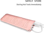 Silicone Heat Resistant Travel Mat Pouch for Hair Straightener, Crimping Iron, Curling Iron, Hair Curling Wand, Flat Iron, Hair Waving Iron (2 Pack, Multicolored)