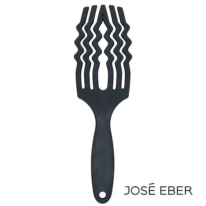 Jose Eber: Professional Series - Detangler Brush - 100% Natural Boar Hair with Nylon Bristle, Reduces Breakage, for All Hairtypes, Salon Styling Tool