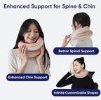 Vesta Loop Neck Pillow for Travel, Spiral Wrapping Design for Enhanced Chin & - Image 4