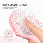 New Multifunctional Curly Hair Cushion Comb, 1Pc Oval New Air Cushion Comb WithHandle, Define Styling Brush,DetanglingHair Brush, Professional Hairstyle Comb, BouncingHair Brush (White Pink)