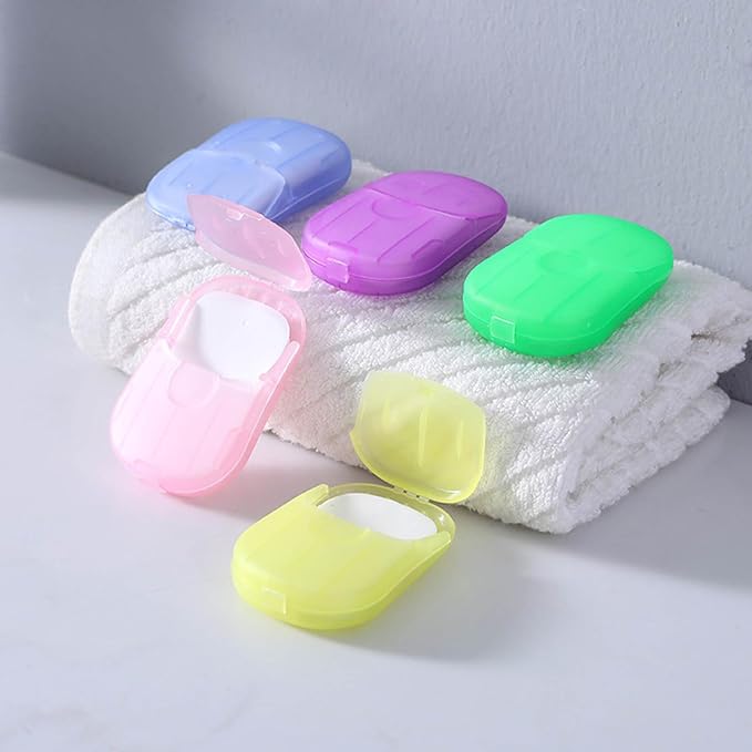 500 Sheets Disposable Soap Paper 5 Boxes Hand Cleaner Fragrance Mini Color Soap - Image 9