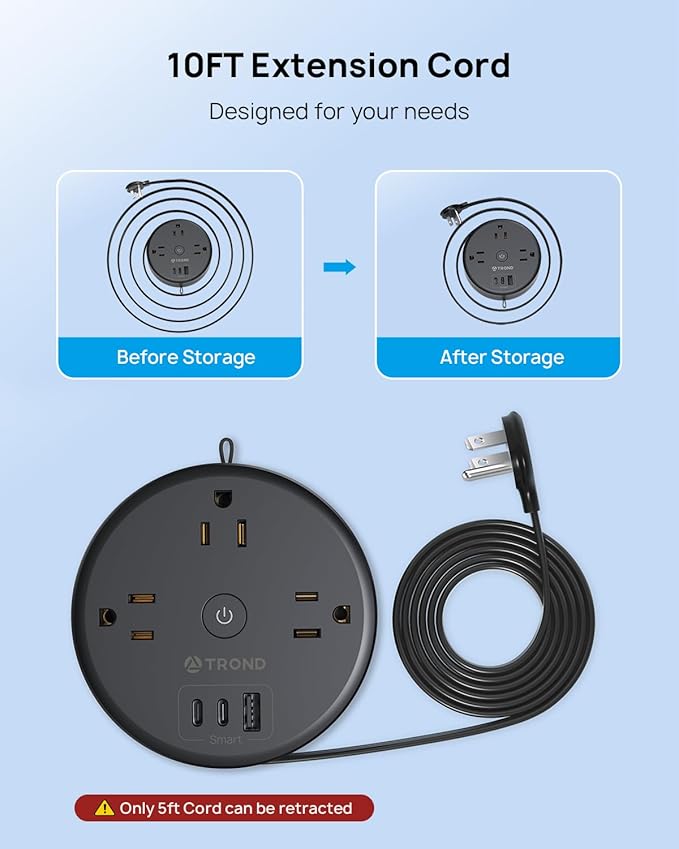 TROND Power Strip Flat Plug - Image 3