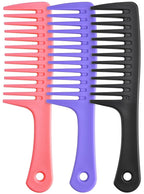 Wide Tooth comb, Large Detangling Comb for Women and Men, Durable Styling Brush for Curly, Long, Wet Hair Types - Professional Hair Care.