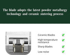Professional Detachable Replacement Ceramic Blades set,compatible with oster Classic 76/Star-Teq/Power-Teq andi A*dis AGC,BDC,BGC,MBG Series Clippers (size 0A)