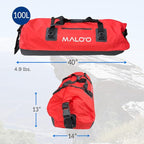 Malo'o Waterproof Dry Bag Duffel 40L/60L/100L, Roll Top Duffel Keeps Gear Dry - Image 3