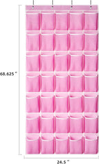 35 Pockets Over the Door Shoe Organizer, Hanging Shoe Organizer - Image 2