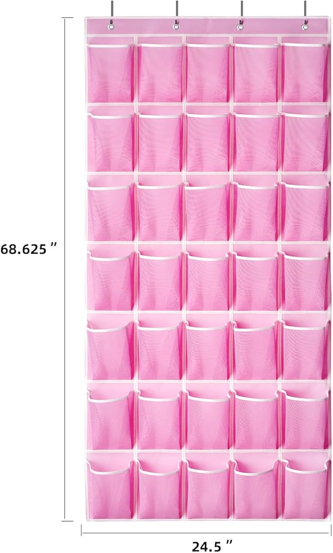 35 Pockets Over the Door Shoe Organizer, Hanging Shoe Organizer - Image 2