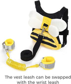 PandaEar 3 in 1 Toddler Harness Leashes + Anti Lost Wrist Link, Kids Bee Safety - Image 2