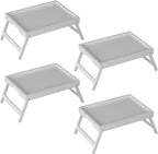 Bed Tray Table with Folding Legs, Bamboo Breakfast in Bed by Unknown