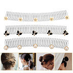 Beaupretty Hair Finishing Fixer Comb Lightweight U Shape Invisible Hair Insert Comb for Women Girls Secure Hold Styling Tool for Updo and Flyaway Control