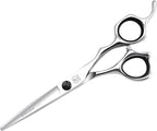 Fenice Peak Professional Straight Hair Cutting Scissors 5.5'' Barber Haircut Shears with Sharp Razor Edge 440C Hair Scissors with Ergonomic Design for Salon and Home User.