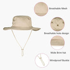 Sun Hats for Men Women Boonie Hat Foldable Fishing Hat UPF 50+ Bucket Hat for - Image 4